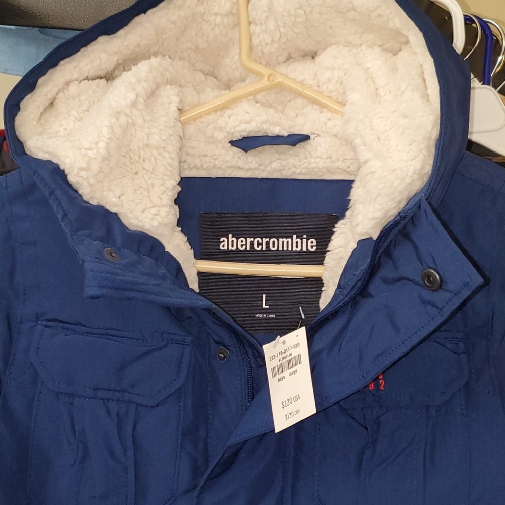 Boys Blue Abercrombie Jacket